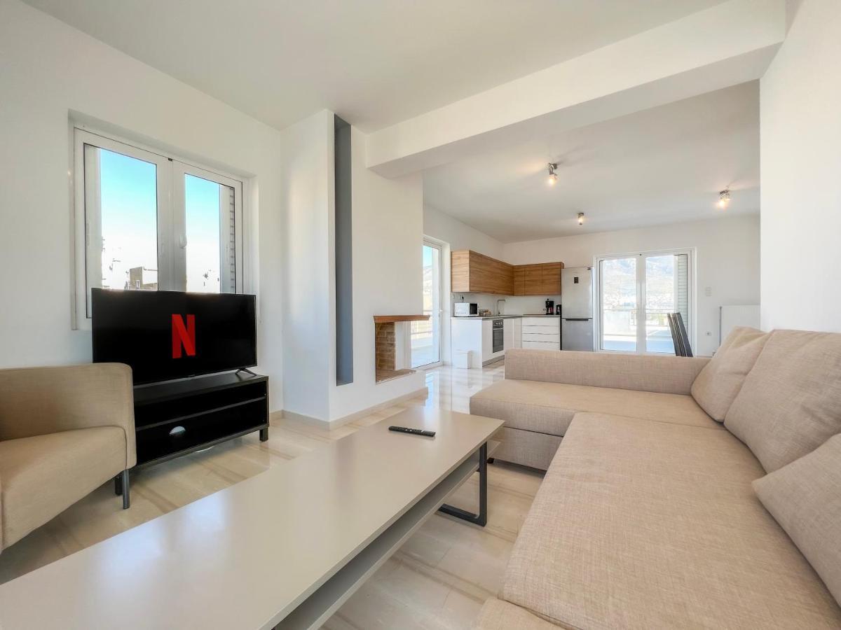 Panoramic Cityscape Maisonette In Agios Dimitrios Атина Екстериор снимка